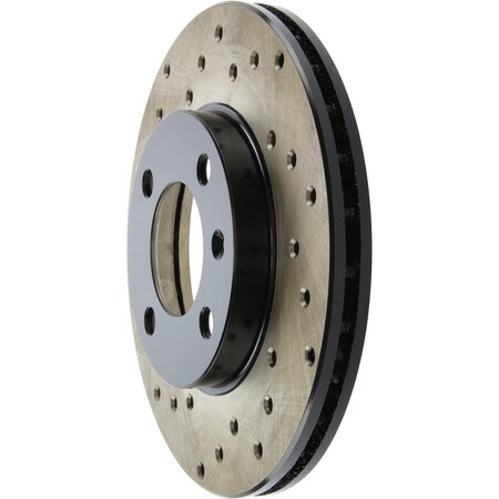 Centric StopTech Sport Cross Drilled Brake Rotor; Front Right, StopTech 128.33012R